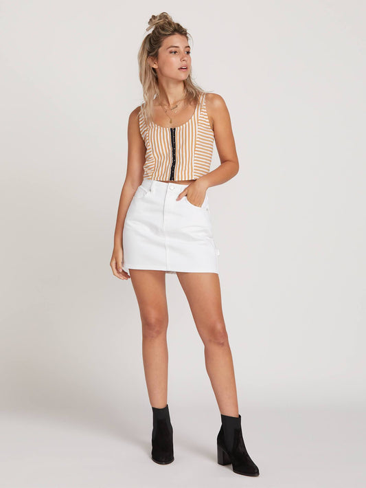 Fix It Mini Skirt  - White