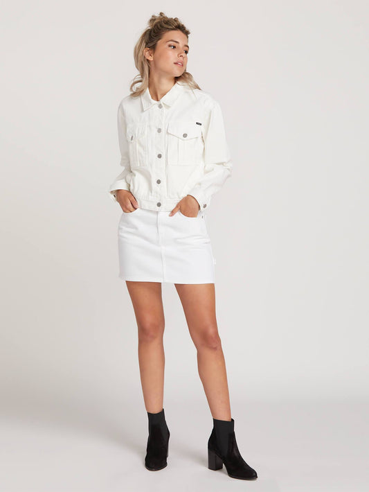 Fix It Denim Jacket  - White