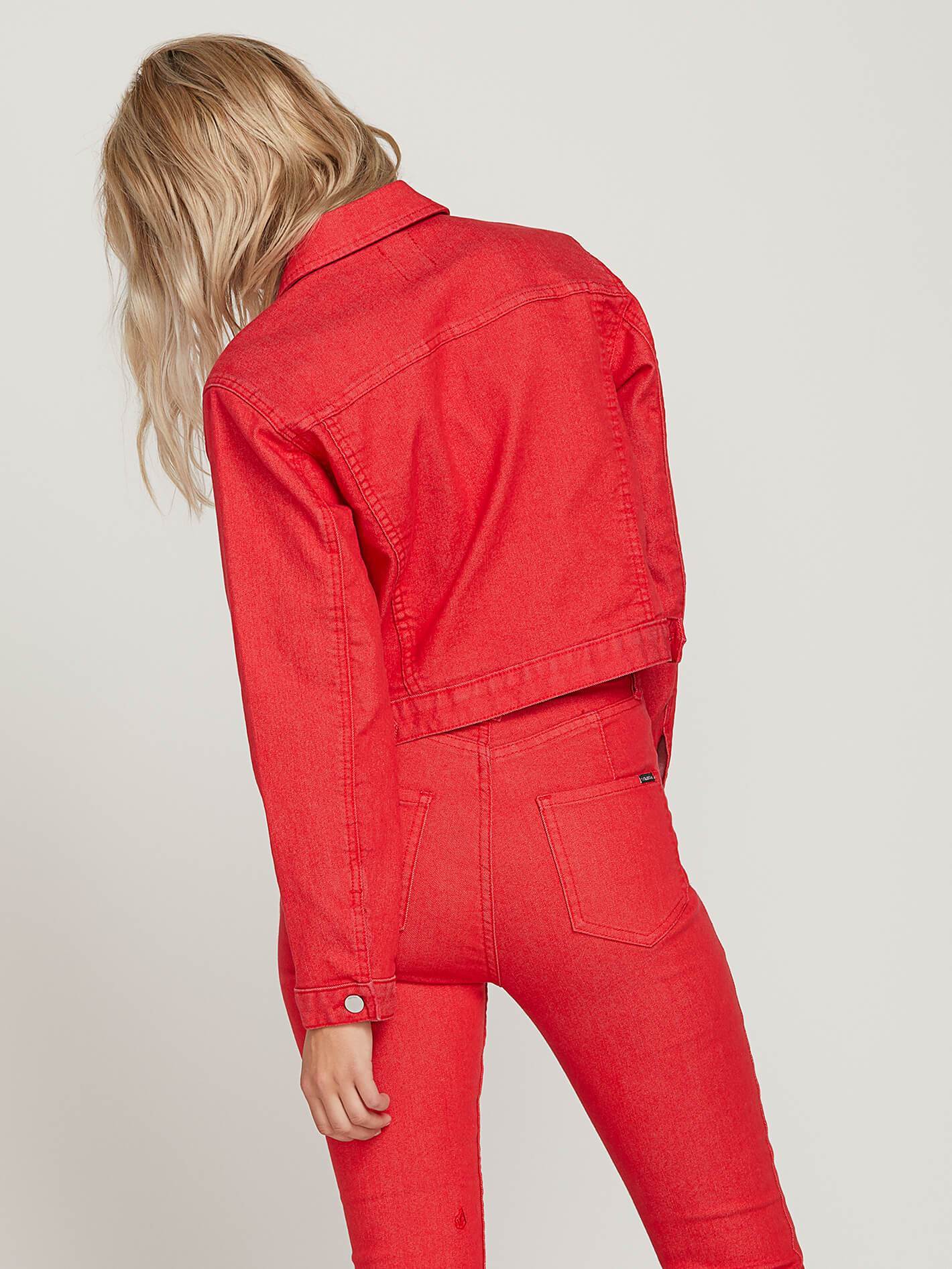 Gmj Shrunken Jacket  - Red