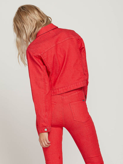 Gmj Shrunken Jacket  - Red