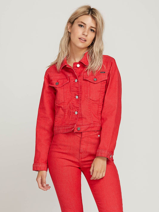 Gmj Shrunken Jacket  - Red