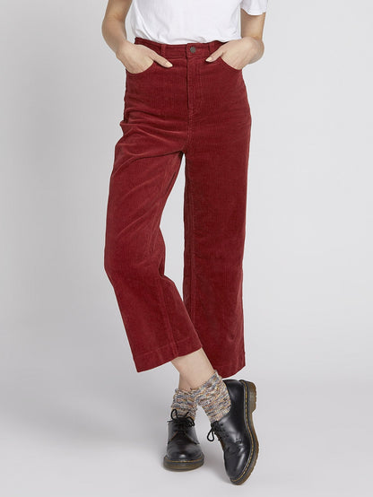 Oh My Cord Wide Leg - Auburn