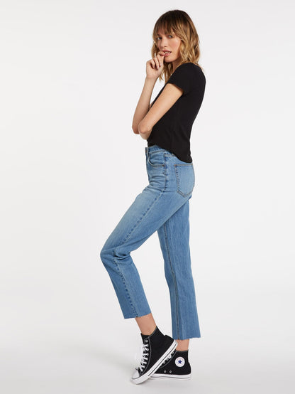 Stoned Straight Jean - ASH BLUE