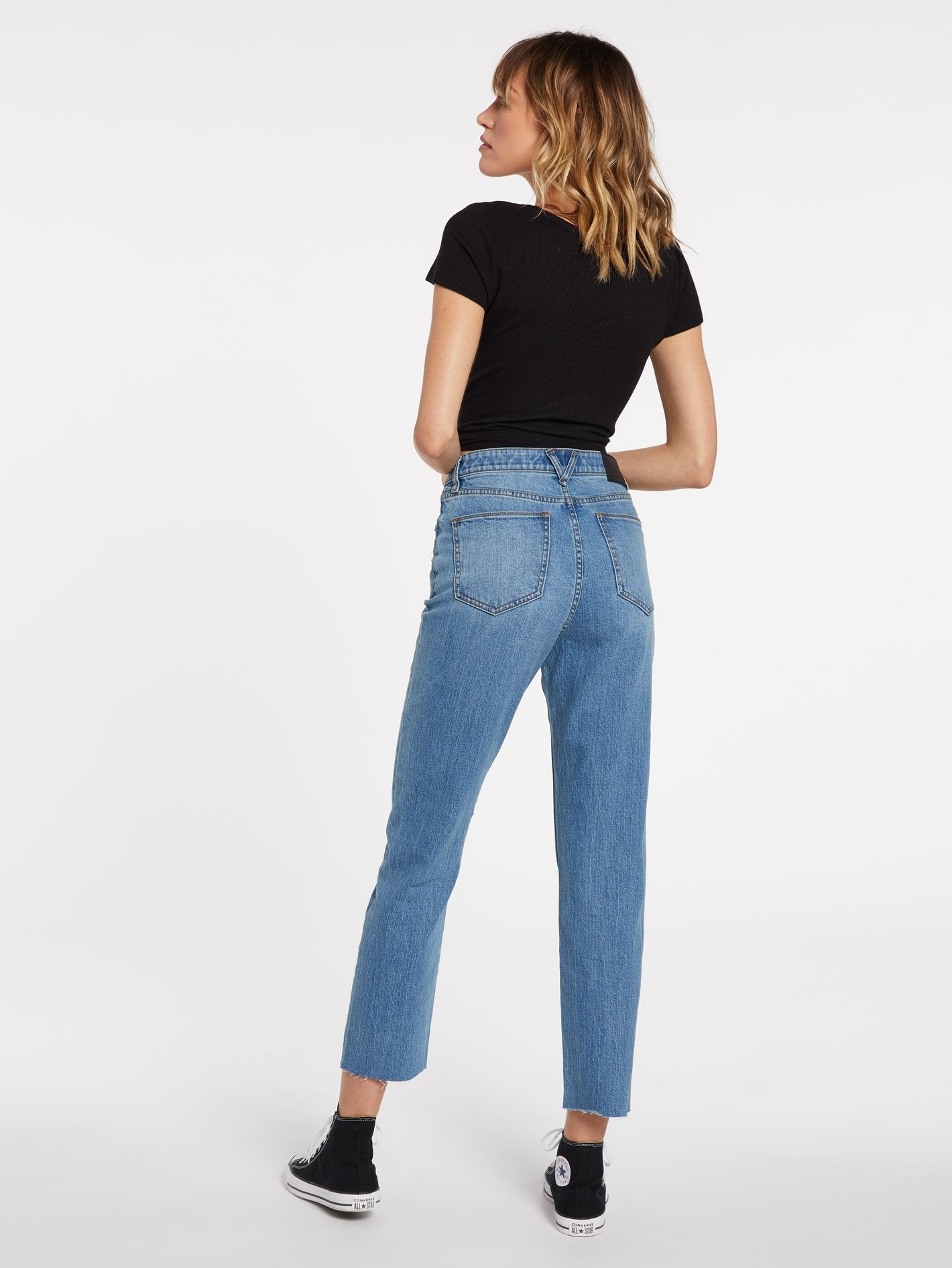 Stoned Straight Jean - ASH BLUE
