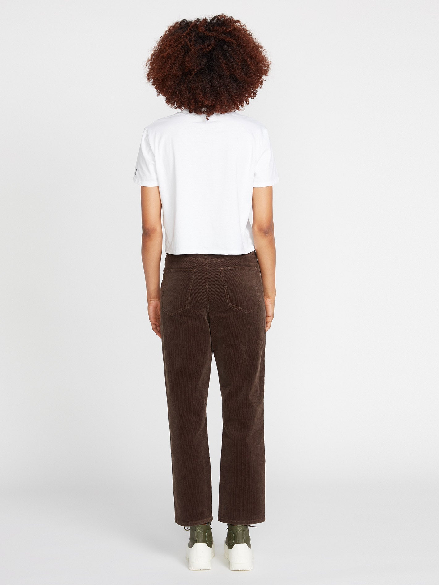 Stoned Straight Corduroy Trousers - ESPRESSO