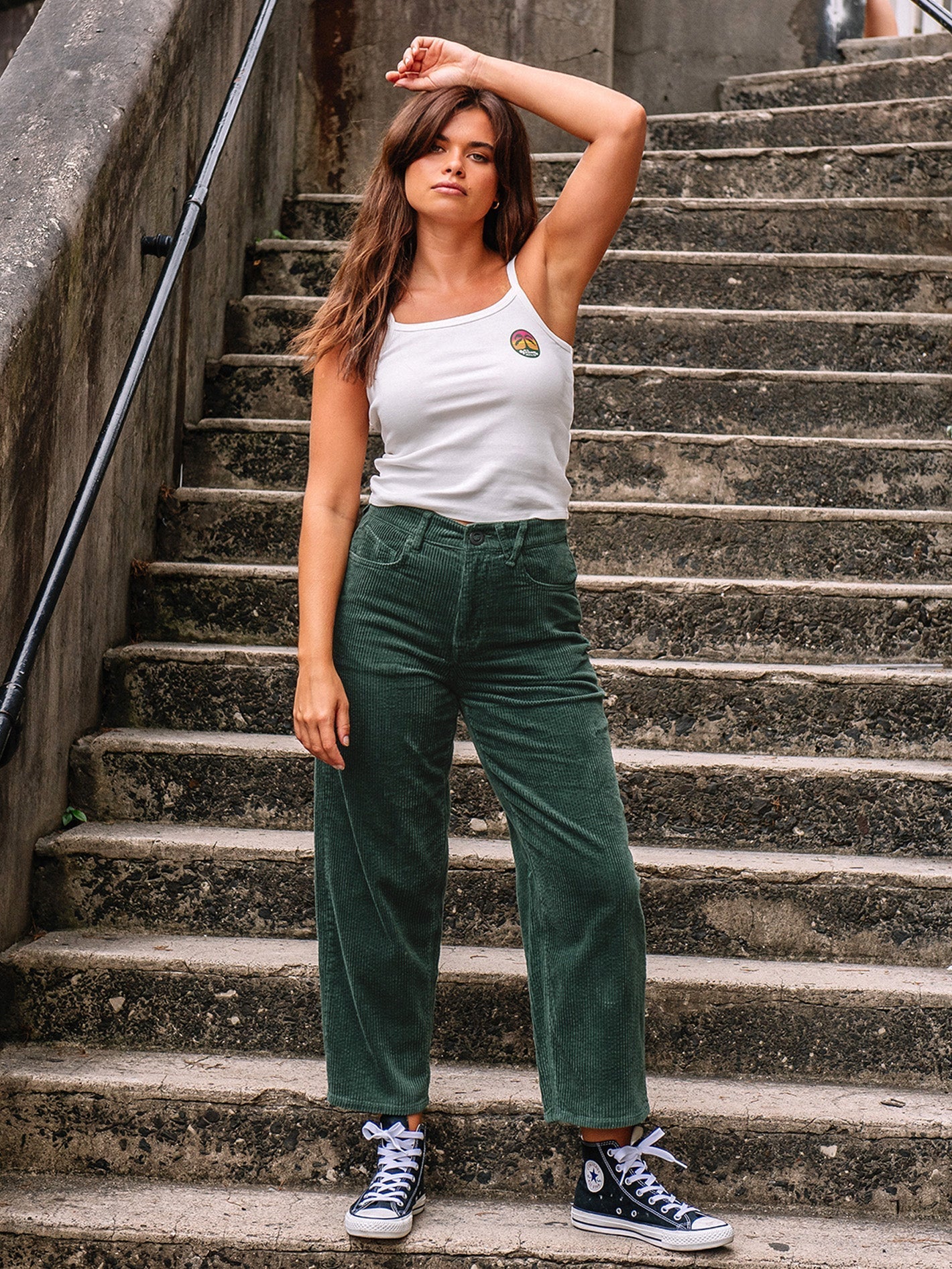 Weellow Corduroy Trousers - DARK PINE
