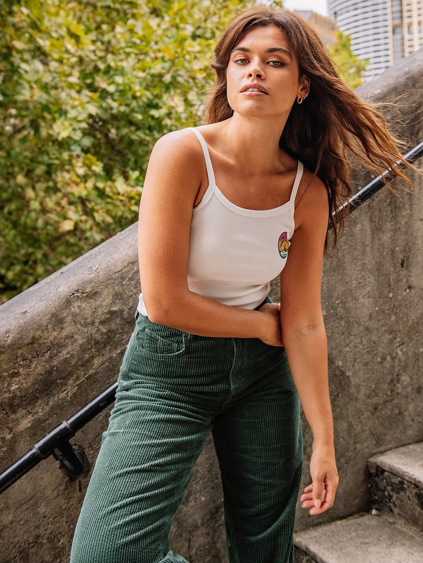 Weellow Corduroy Trousers - DARK PINE