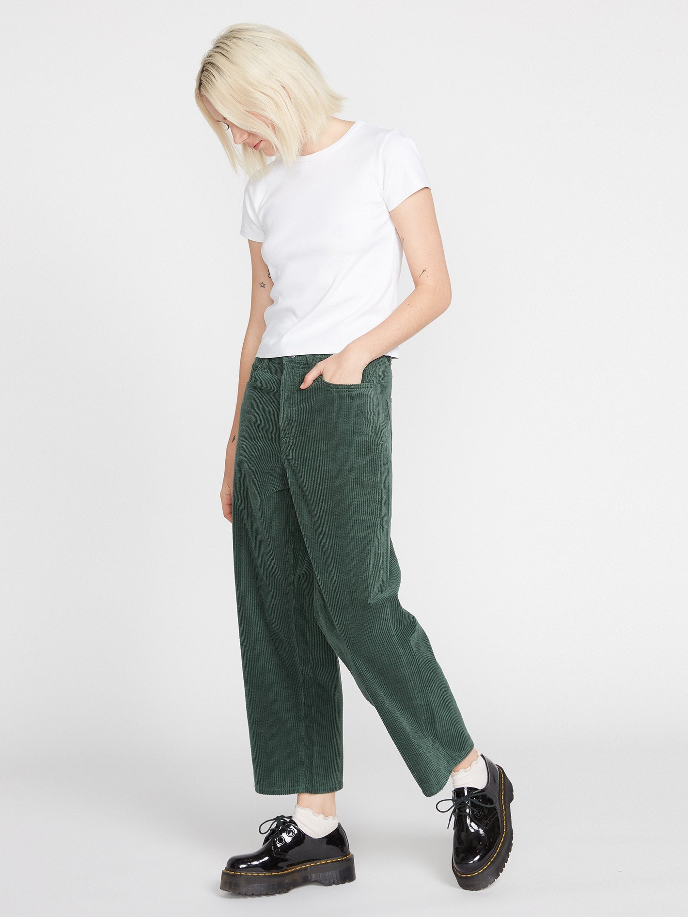 Weellow Corduroy Trousers - DARK PINE