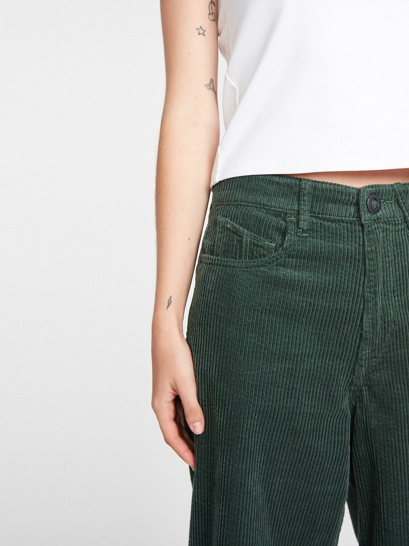 Weellow Corduroy Trousers - DARK PINE
