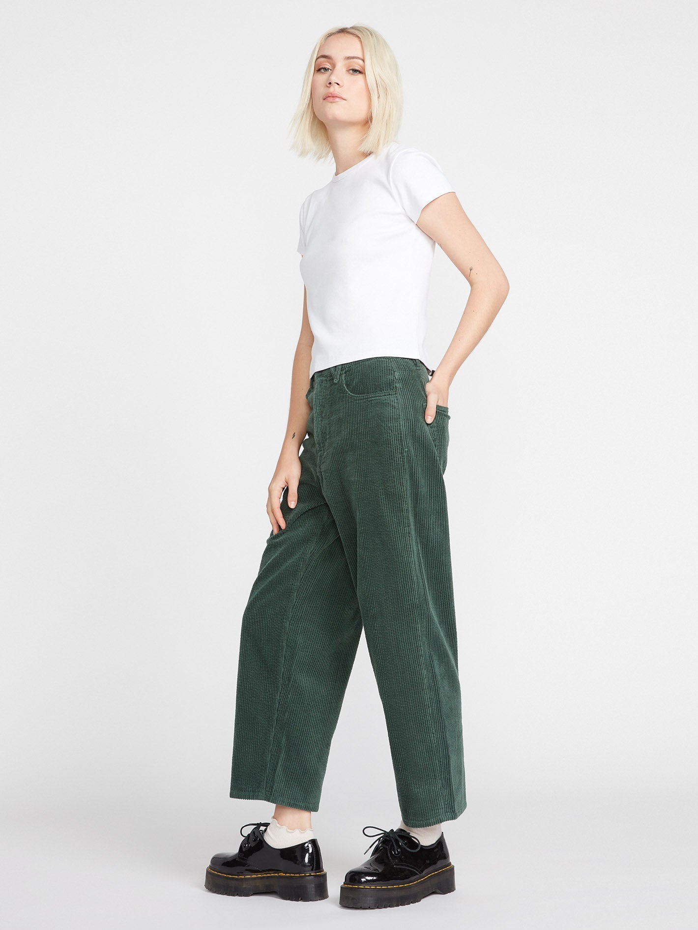 Weellow Corduroy Trousers - DARK PINE