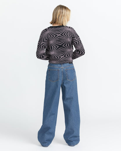 Stoned High Rise Jeans - Indigo Ridge Wash