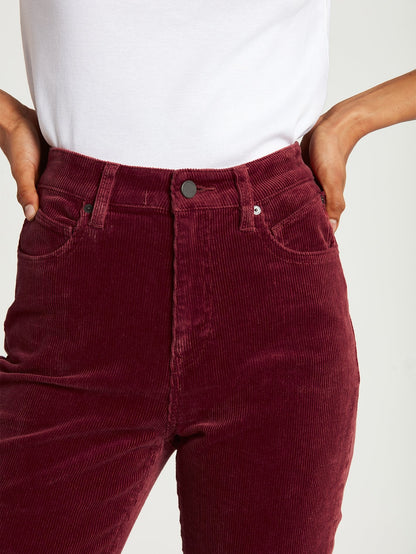 Stoned Bootleg Trousers - BARK BROWN
