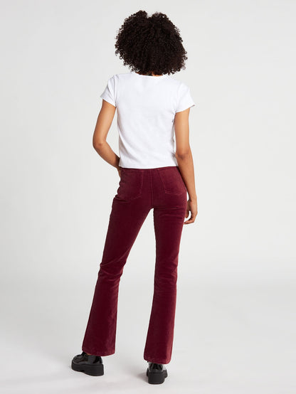 Stoned Bootleg Trousers - BARK BROWN