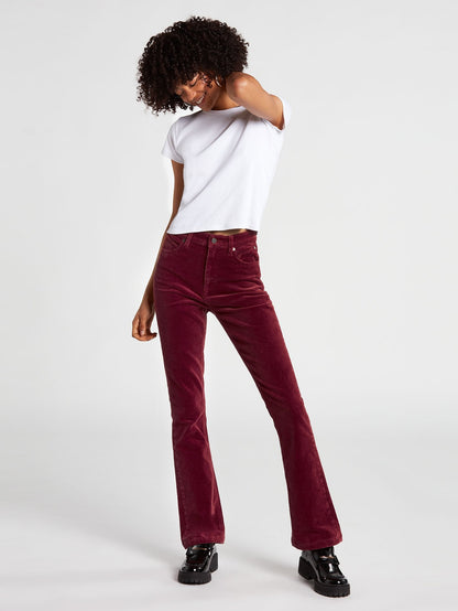 Stoned Bootleg Trousers - BARK BROWN