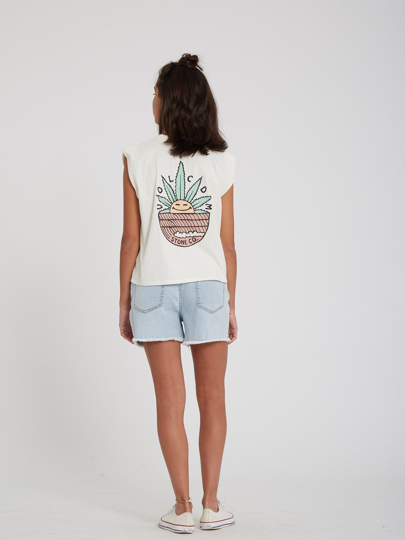 Stone Step High rise Short - THRIFTER BLUE LIGHT