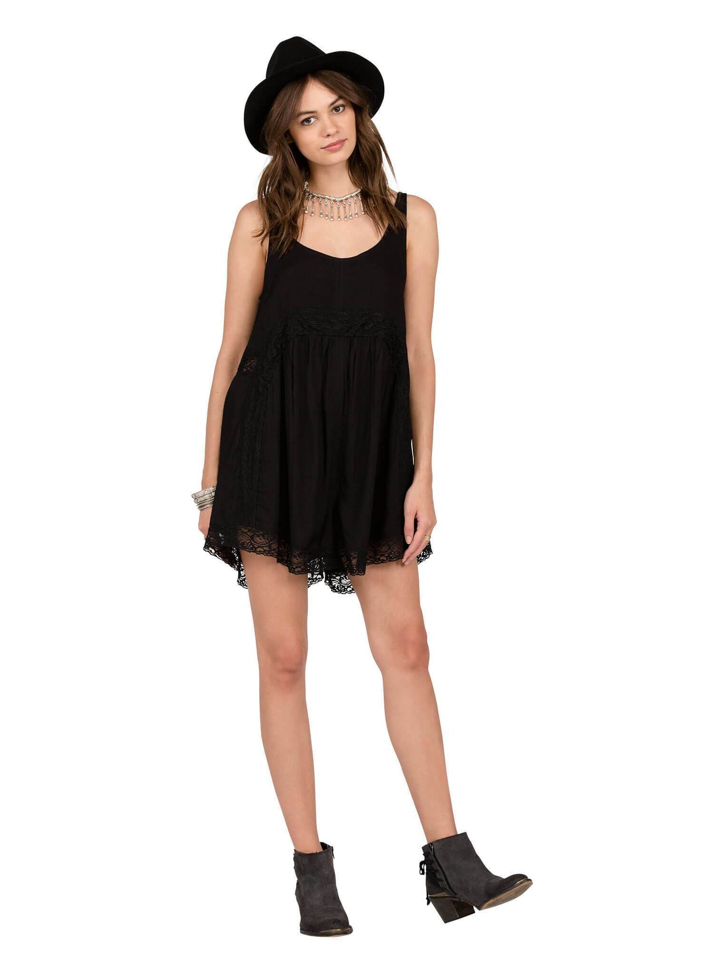 In My Lane Romper - Black