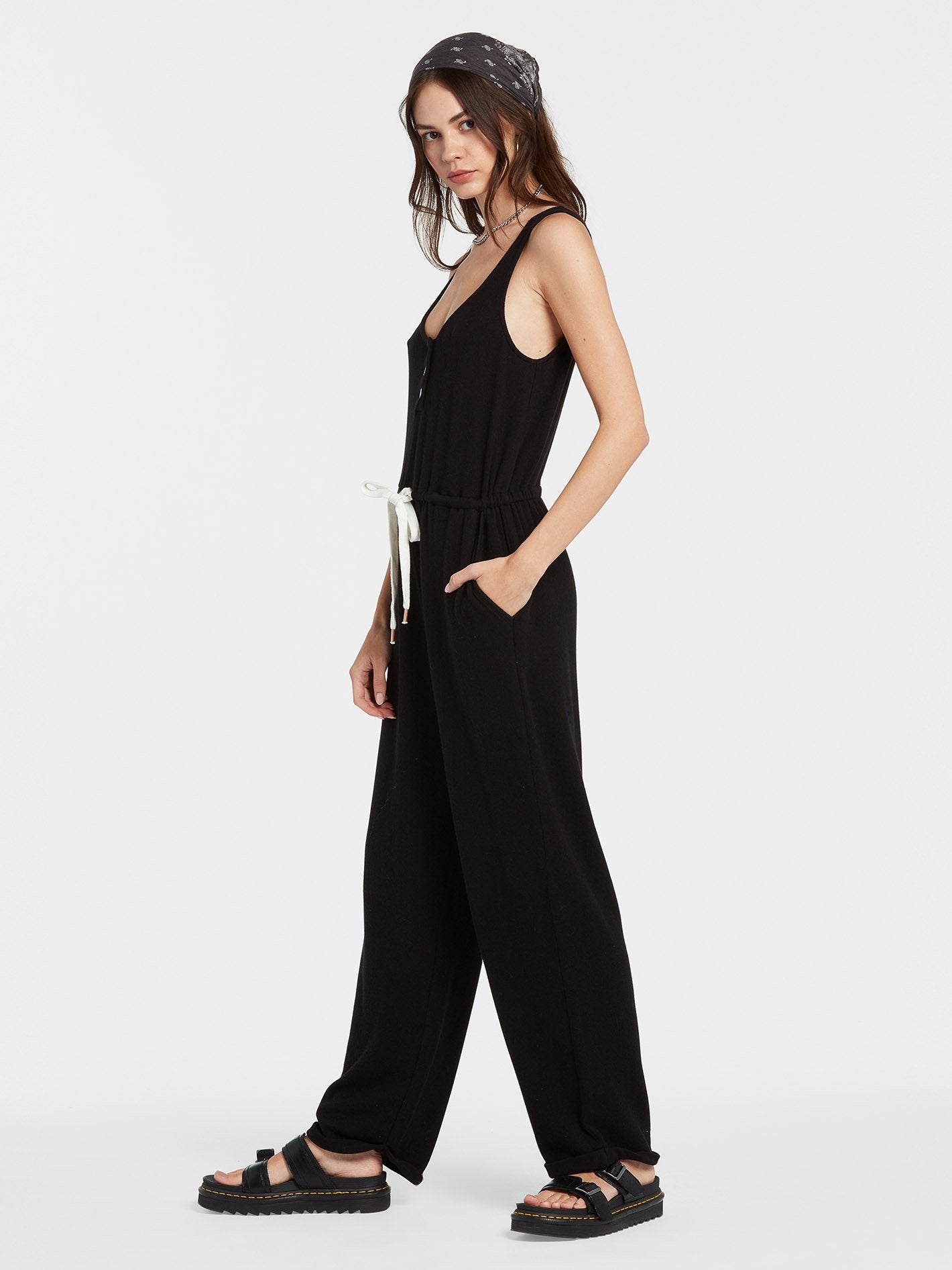 Lil Fleece Romper - BLACK
