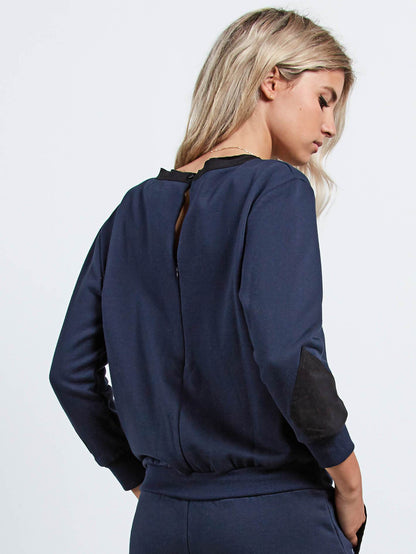 Scratch The Stone Rp Romper - Sea Navy