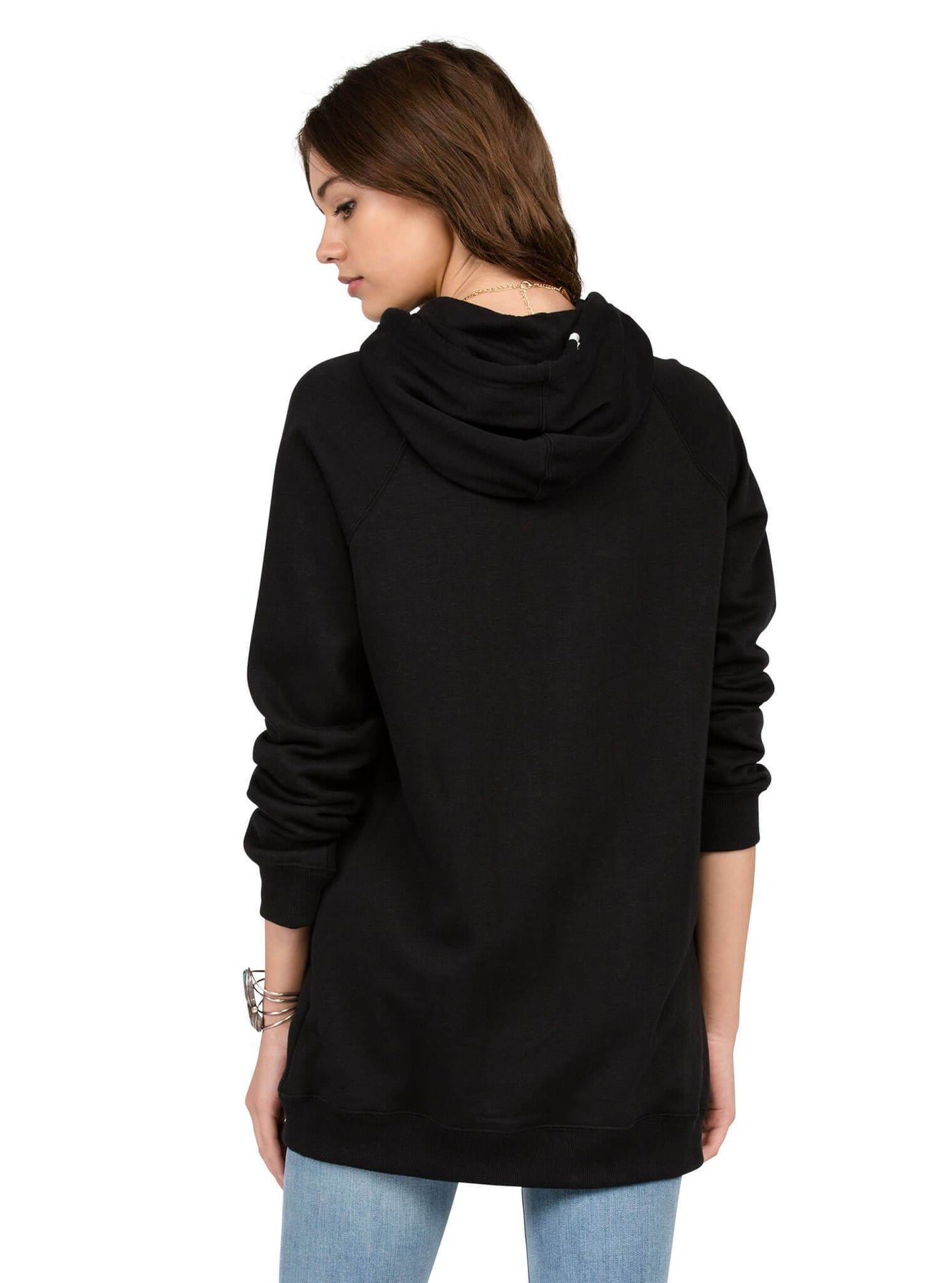 Lived In Long Pullover - Black