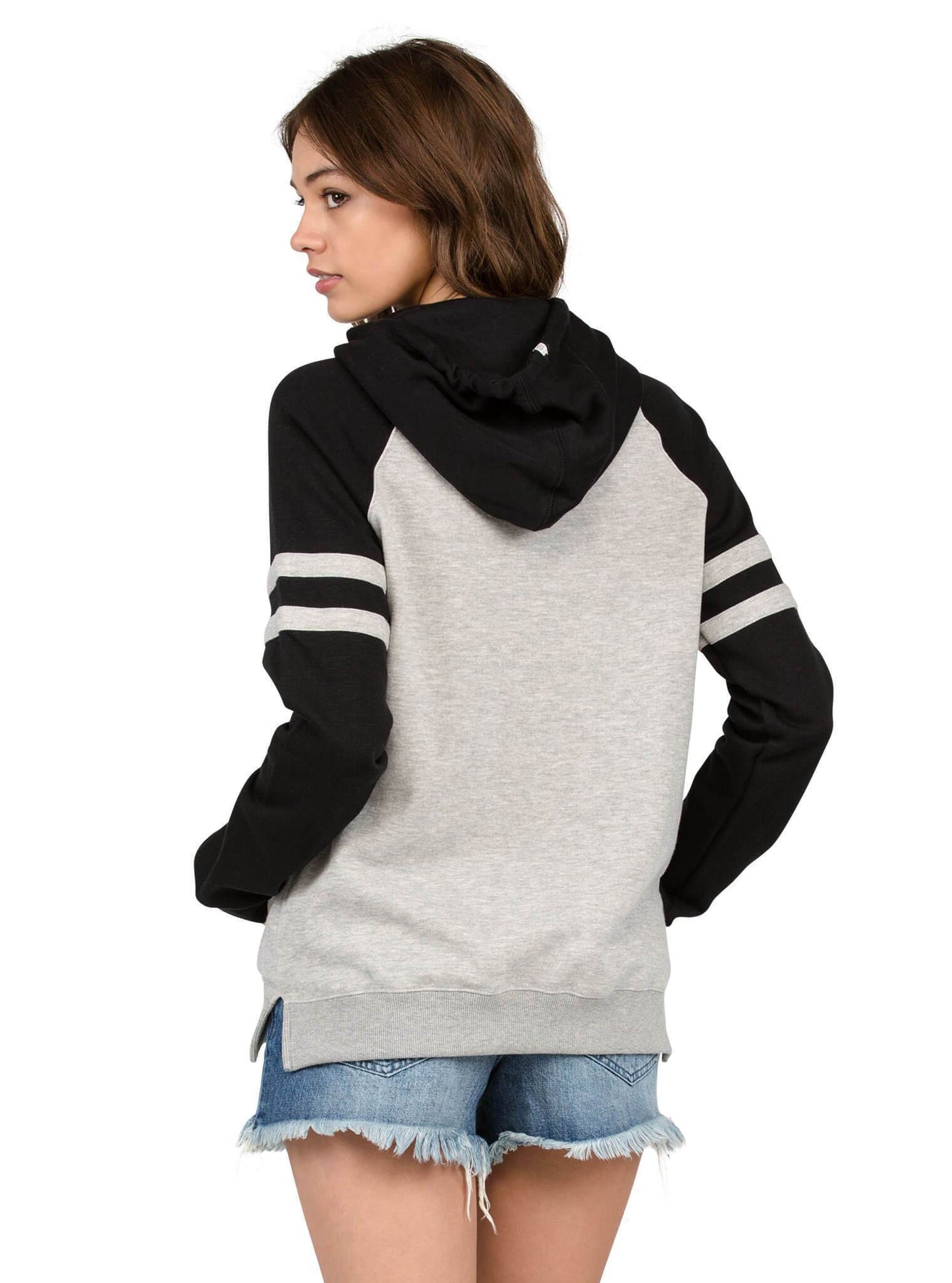 Lived In Color Block Pullover Hoody - Heather Grey