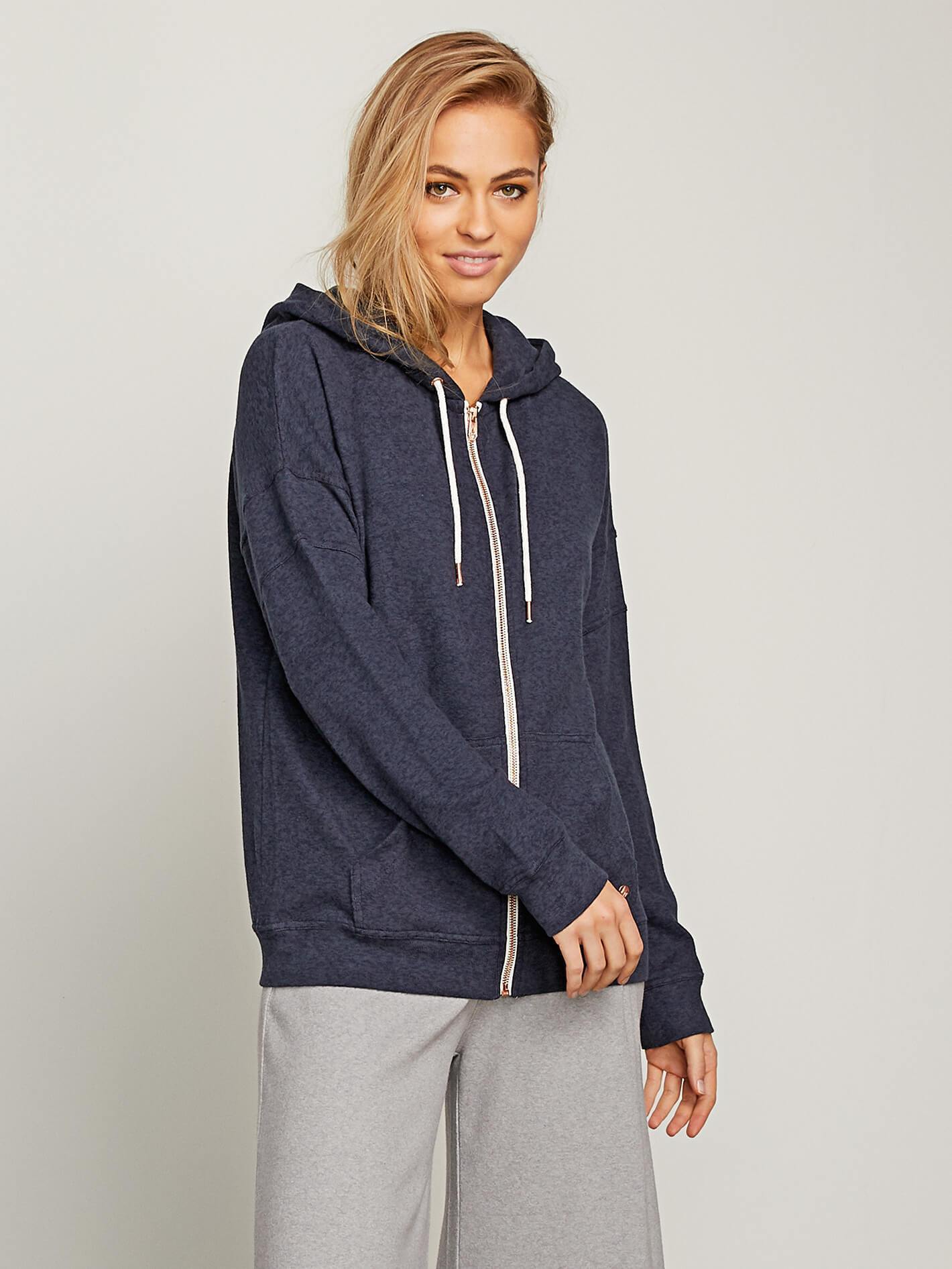 Lil Zip Hoodie - Sea Navy