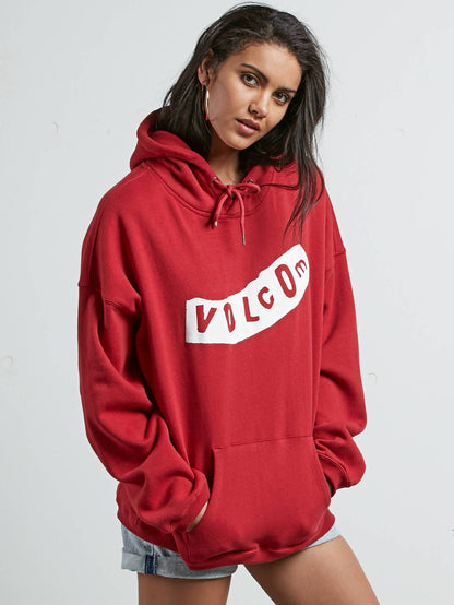 Roll It Up Hoody - Chili Red