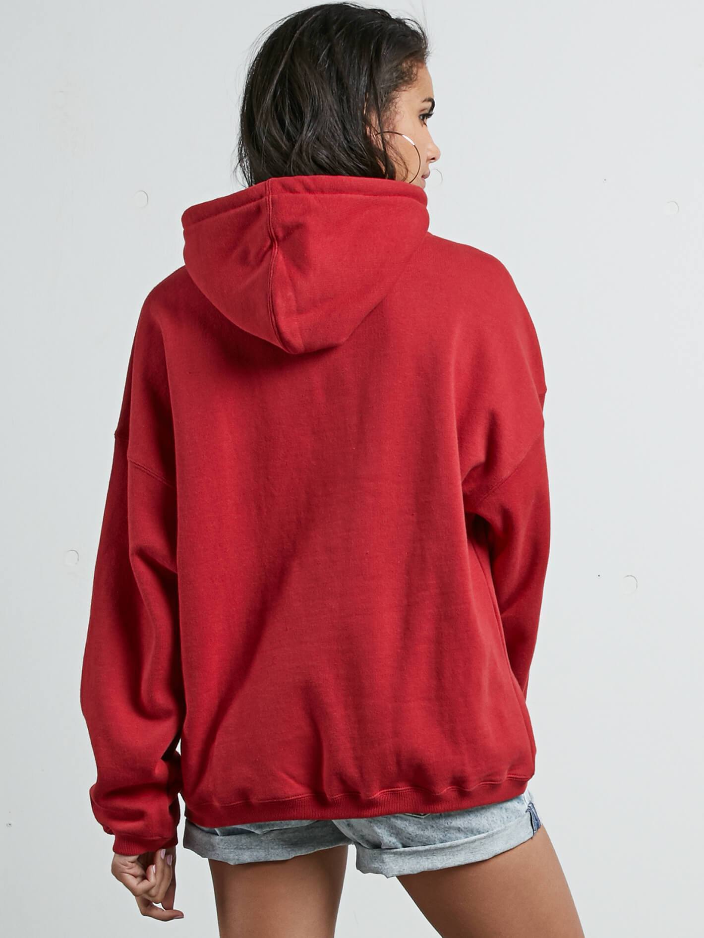 Roll It Up Hoody - Chili Red