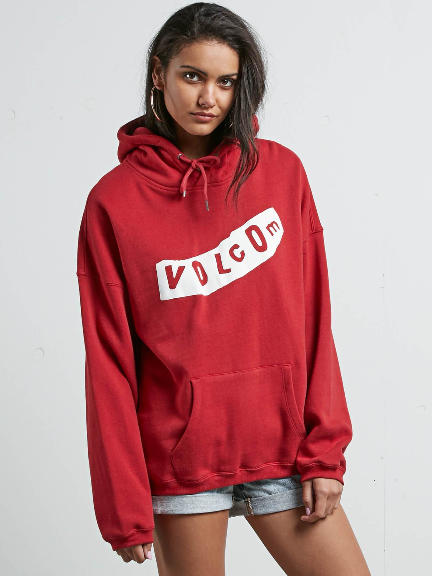 Roll It Up Hoody - Chili Red
