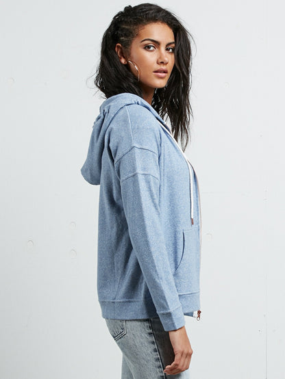 Lil Zip Hoodie - Washed Blue
