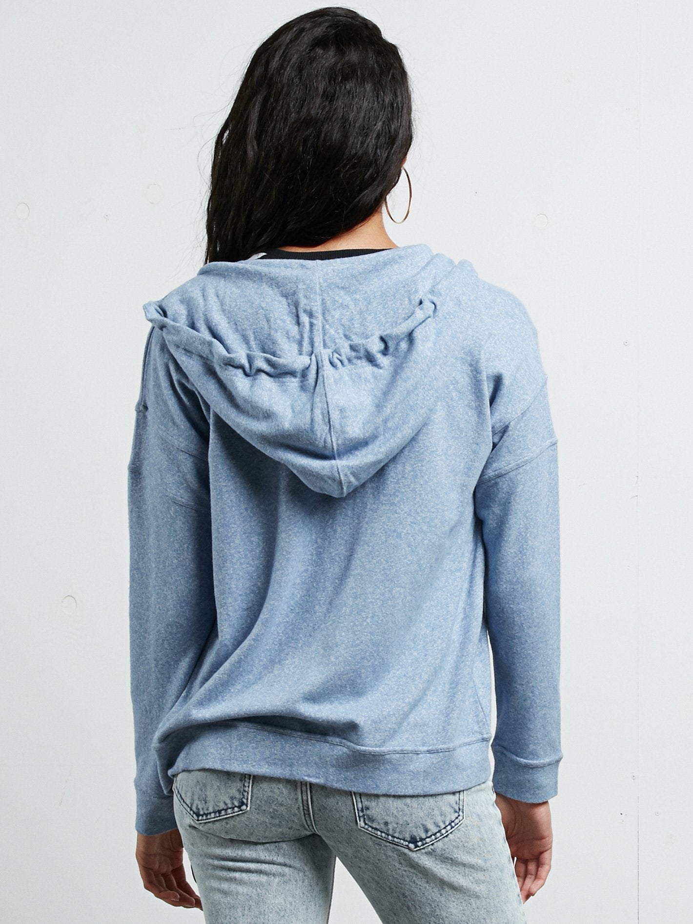 Lil Zip Hoodie - Washed Blue