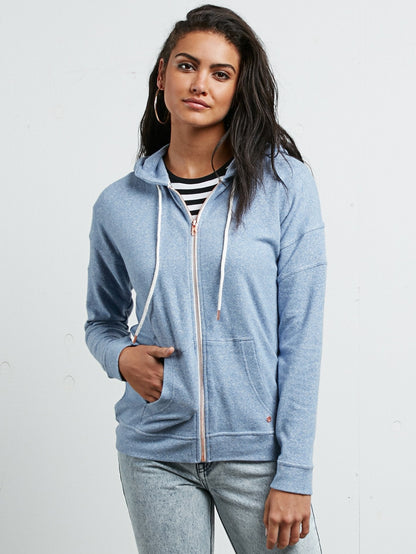 Lil Zip Hoodie - Washed Blue