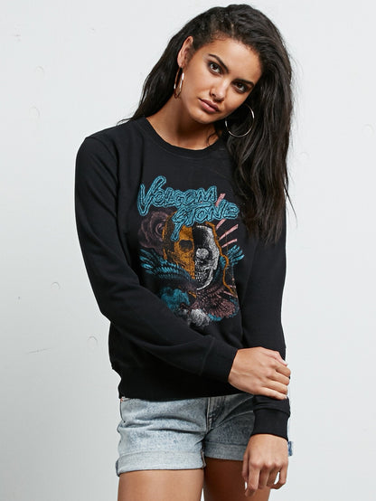 Sound Check Fleece Sweatshirt - Black