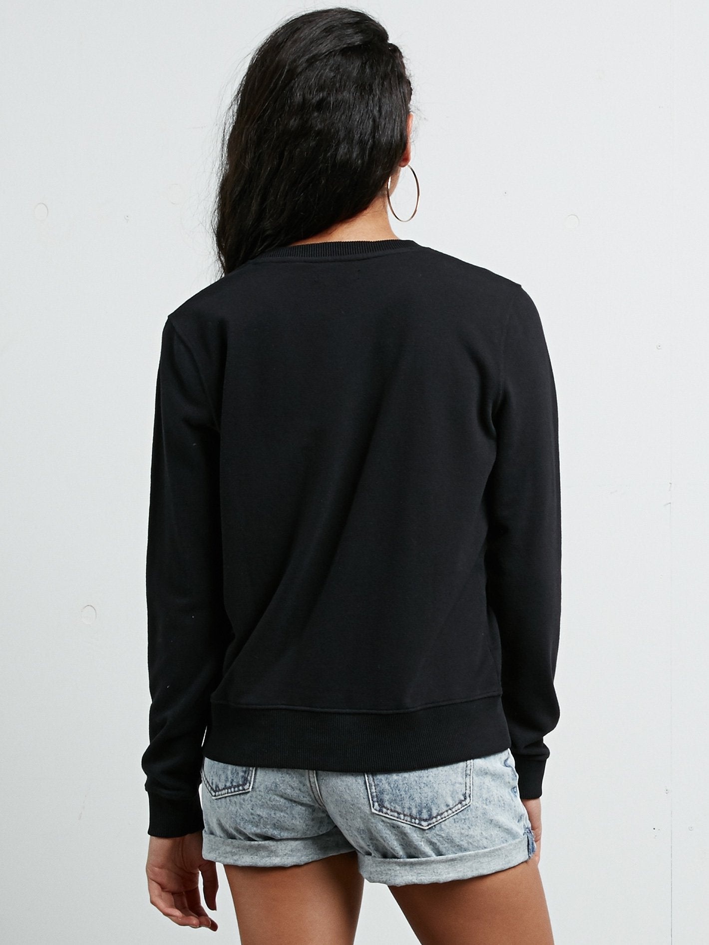 Sound Check Fleece Sweatshirt - Black