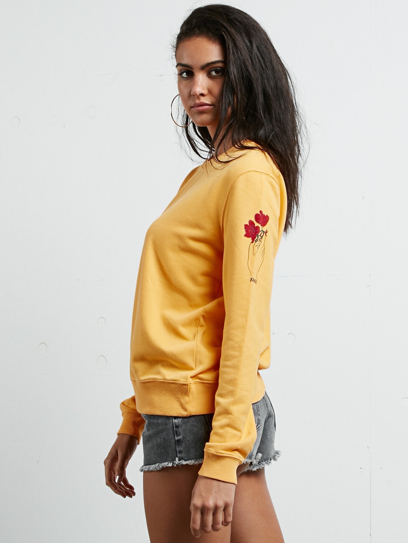 Sound Check Fleece Sweatshirt - Citrus Gold