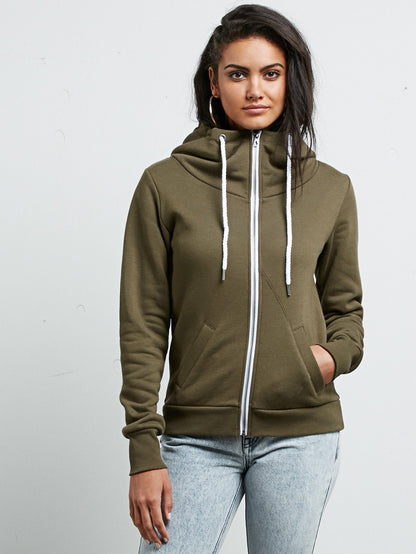 Walk On By Zip Hoodie - Dark Camo