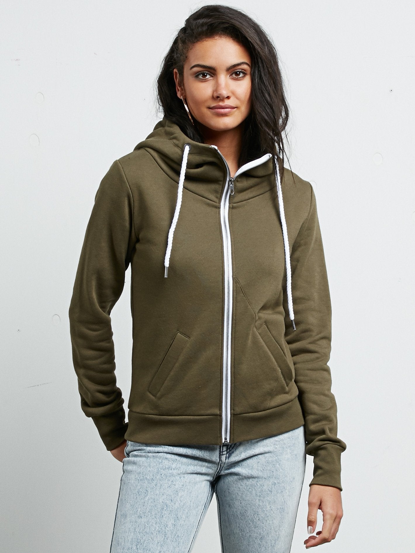 Walk On By Zip Hoodie - Dark Camo