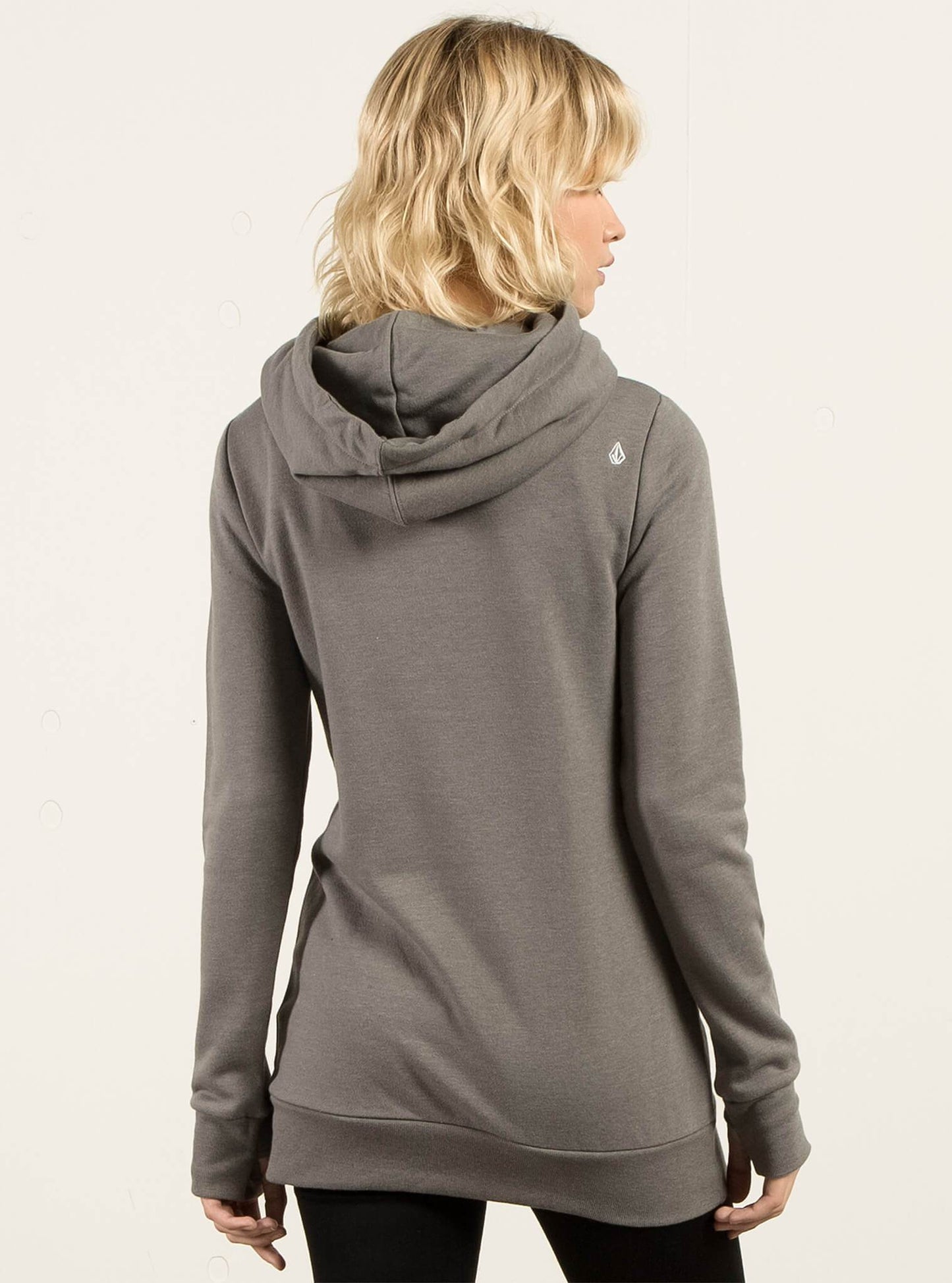 Walk On By High Neck Hoodie - Charcoal