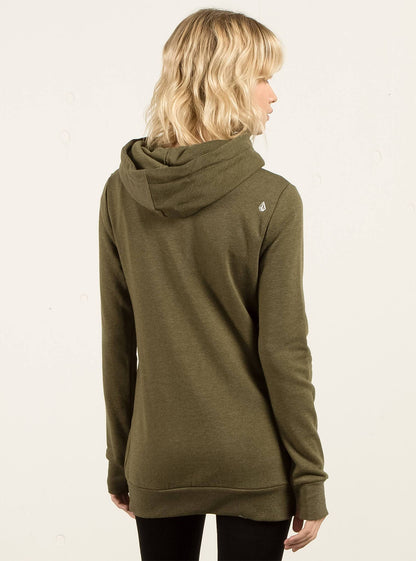Walk On By High Neck Hoodie - Dark Camo