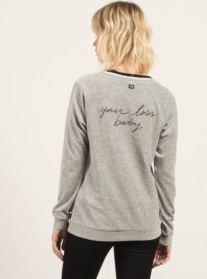 Gotta Crush Crew Sweatshirt - Heather Grey