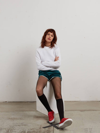 Cozy Dayz Crew Neck - White