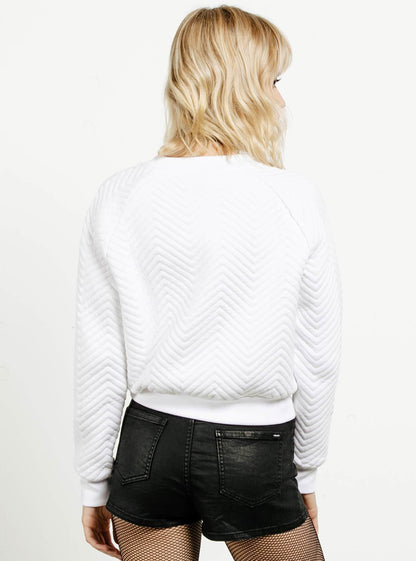 Cozy Dayz Crew Neck - White