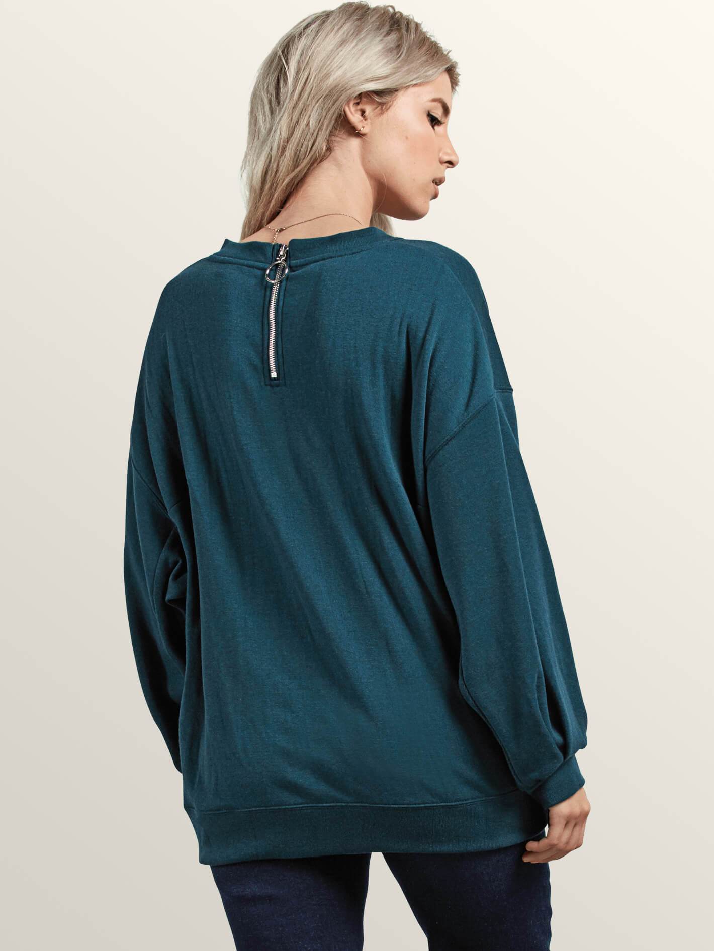 Darting Traffic Sweater - Evergreen
