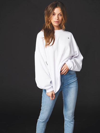 Darting Traffic Sweater - White