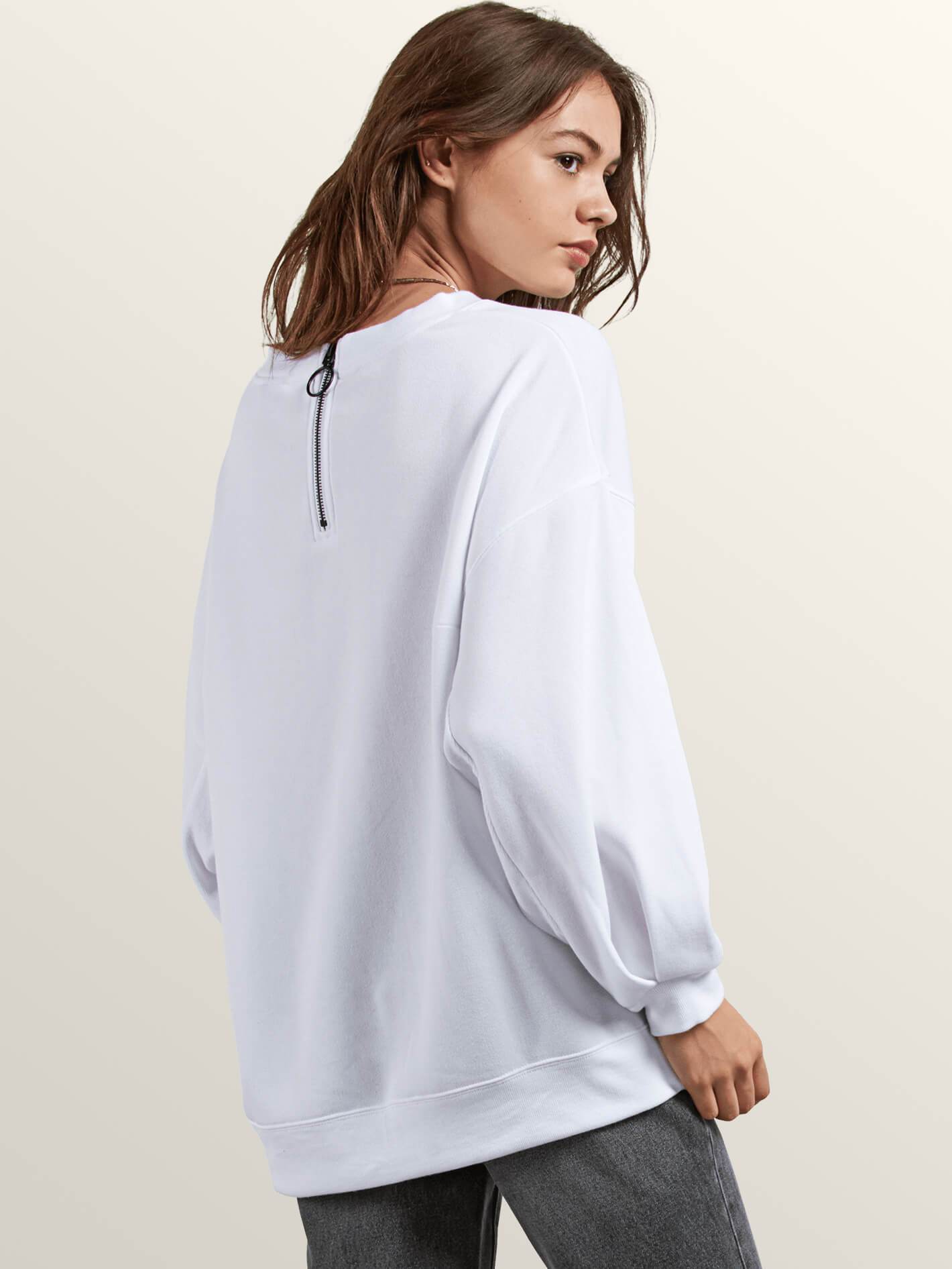 Darting Traffic Sweater - White