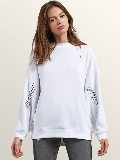 Darting Traffic Sweater - White