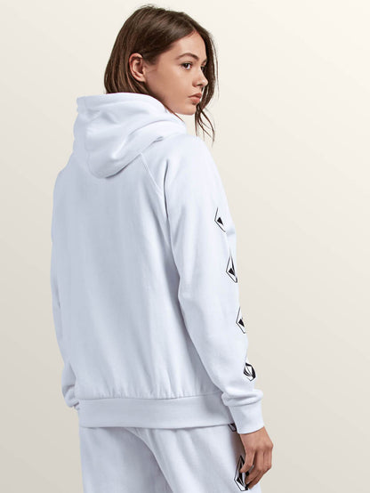 GMJ Hooded Fleece Sweater - White