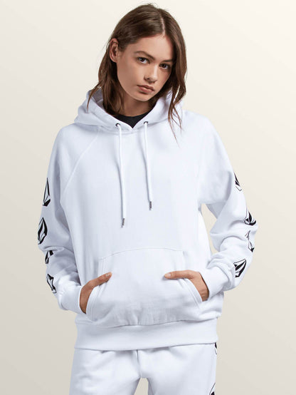 GMJ Hooded Fleece Sweater - White