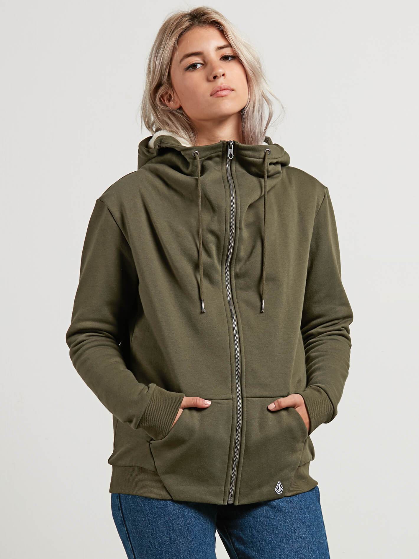 Walk On By Sherpa Sweater - Dark Camo