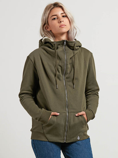Walk On By Sherpa Sweater - Dark Camo
