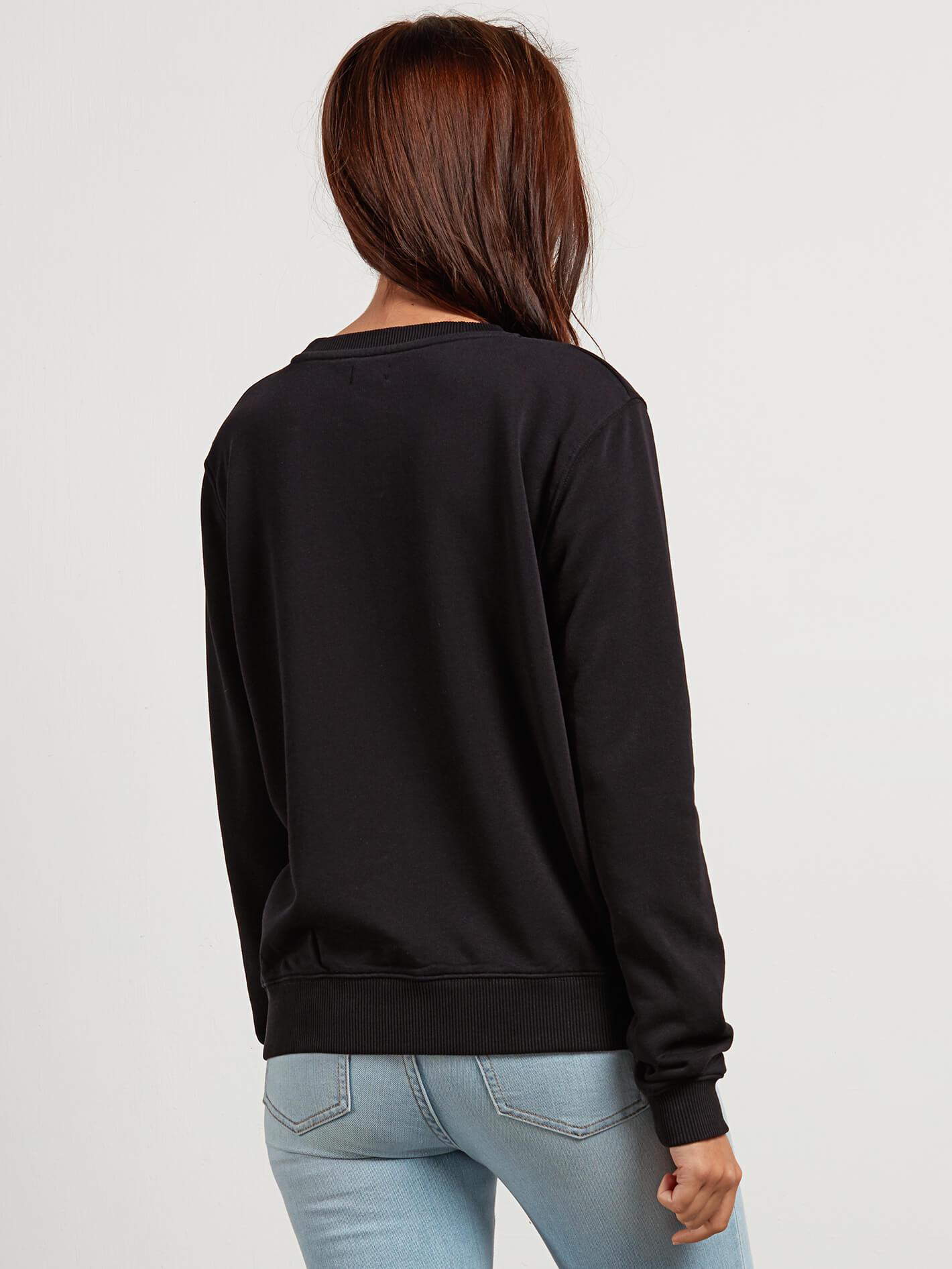 Sound Check Fleece Sweater - Black